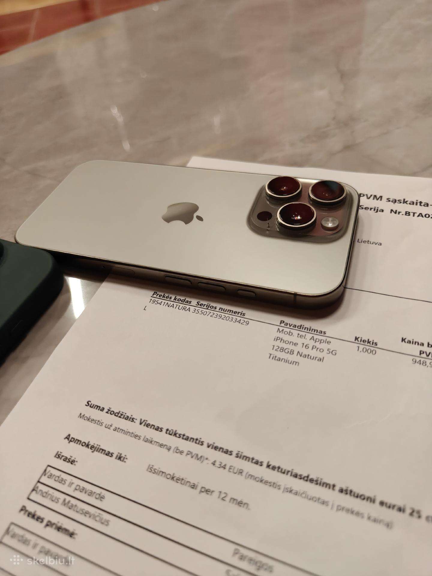 iPhone 16pro Natural Titanium