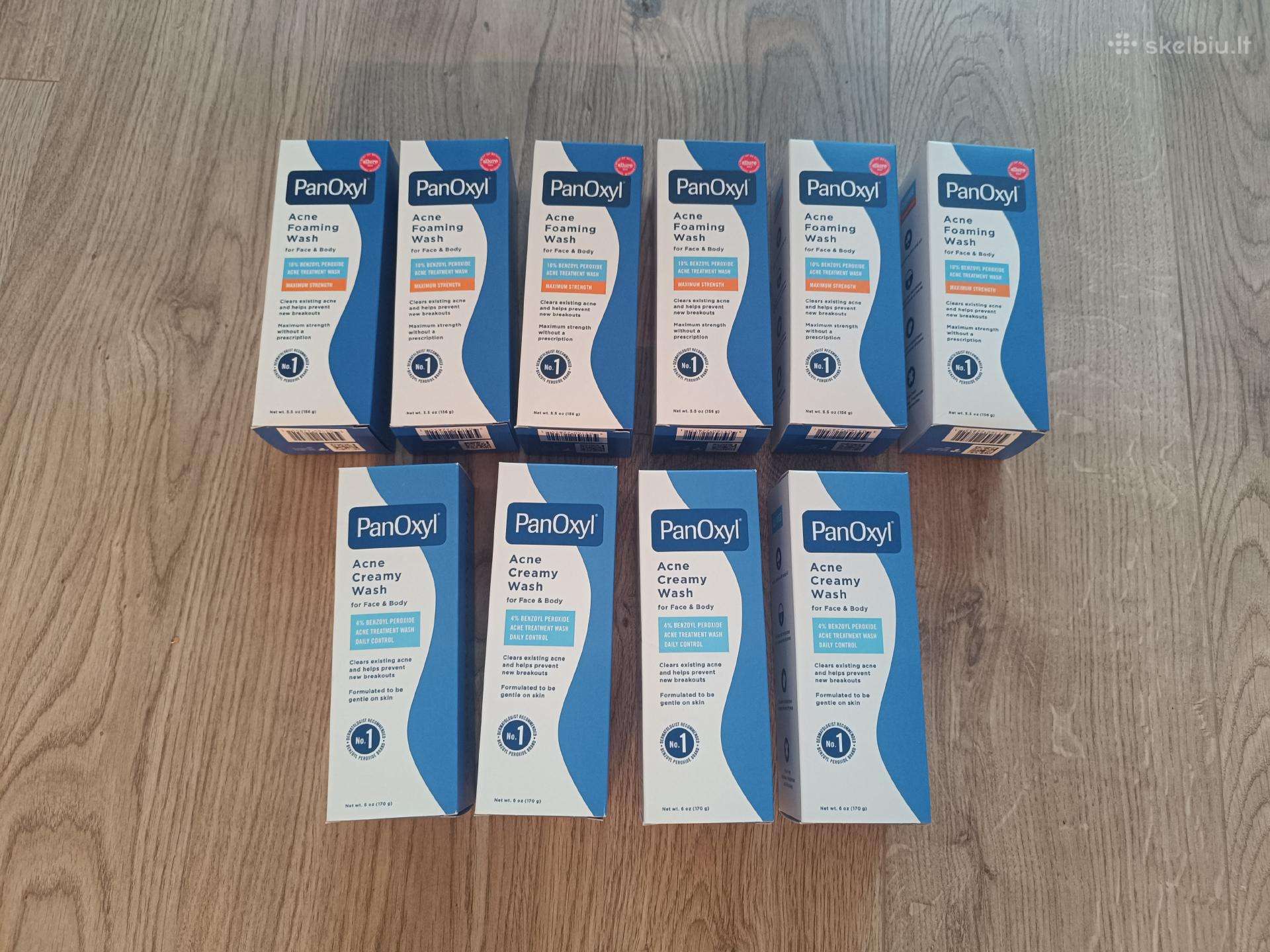 Panoxyl 10 proc ir 4 proc, pirktas JAV