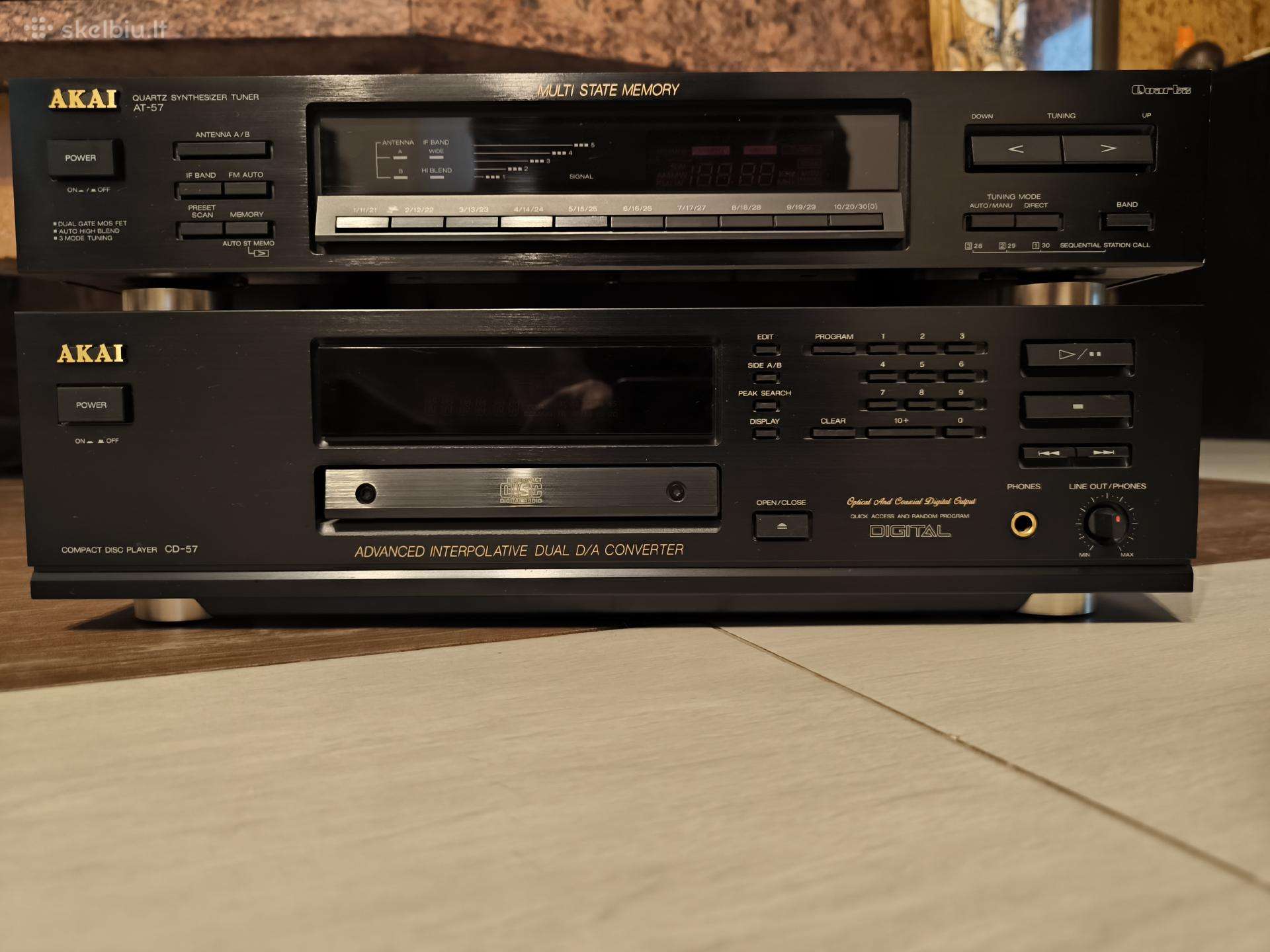 Akai CD-57, At-57 CD grotuvas ir tiuneis