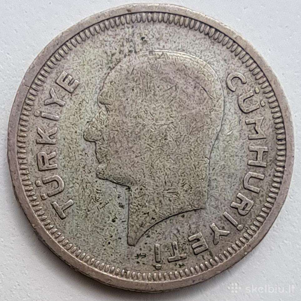 1937 Turkija 25 kurušai
