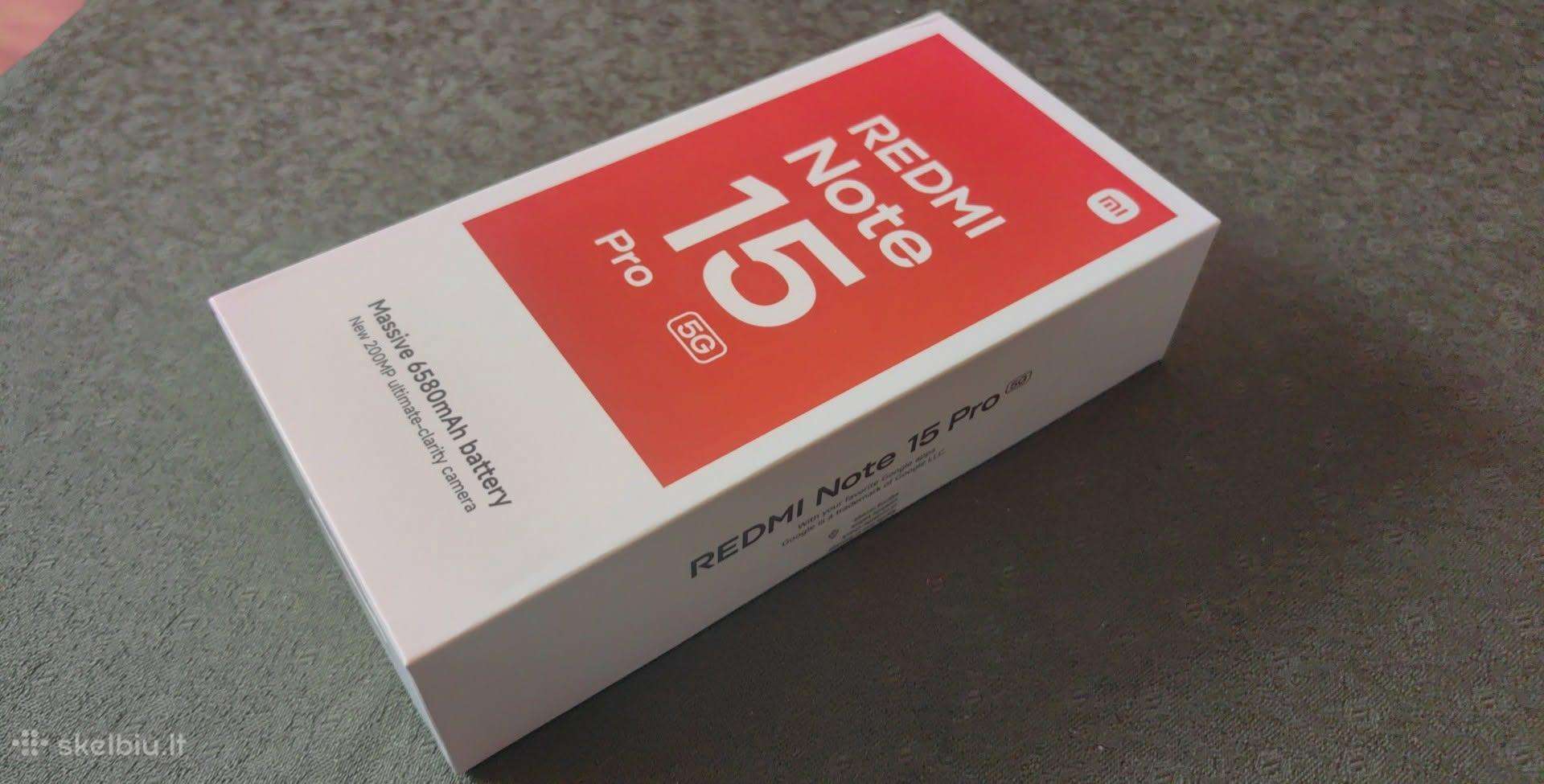 Xiaomi Note 15pro 5G 256gb komplekt dezut Naujas