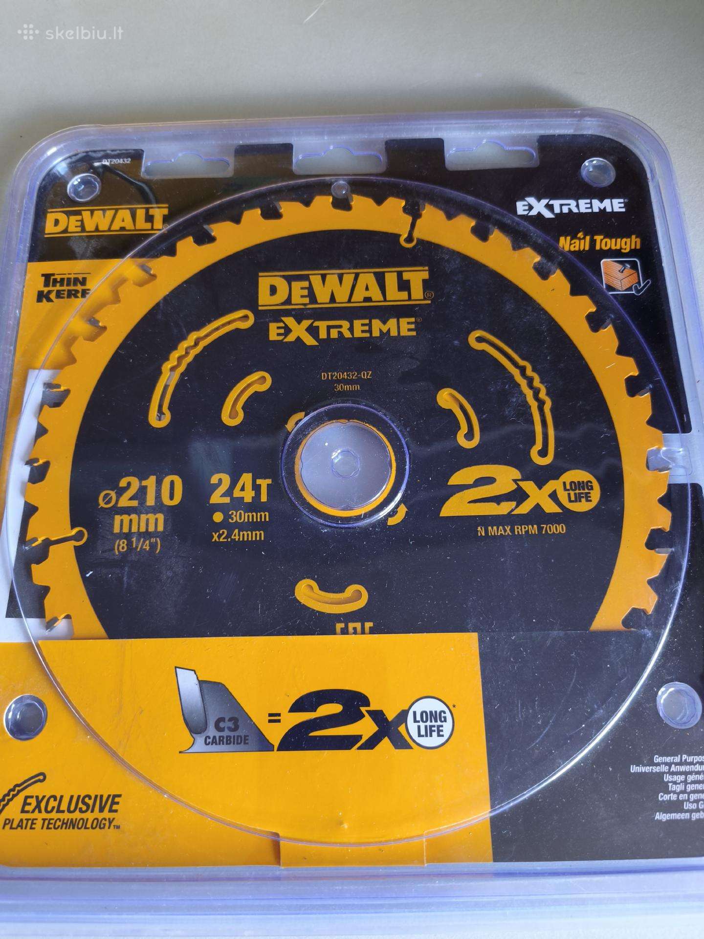 Pjovimo diskas medienai Dewalt Dt20432