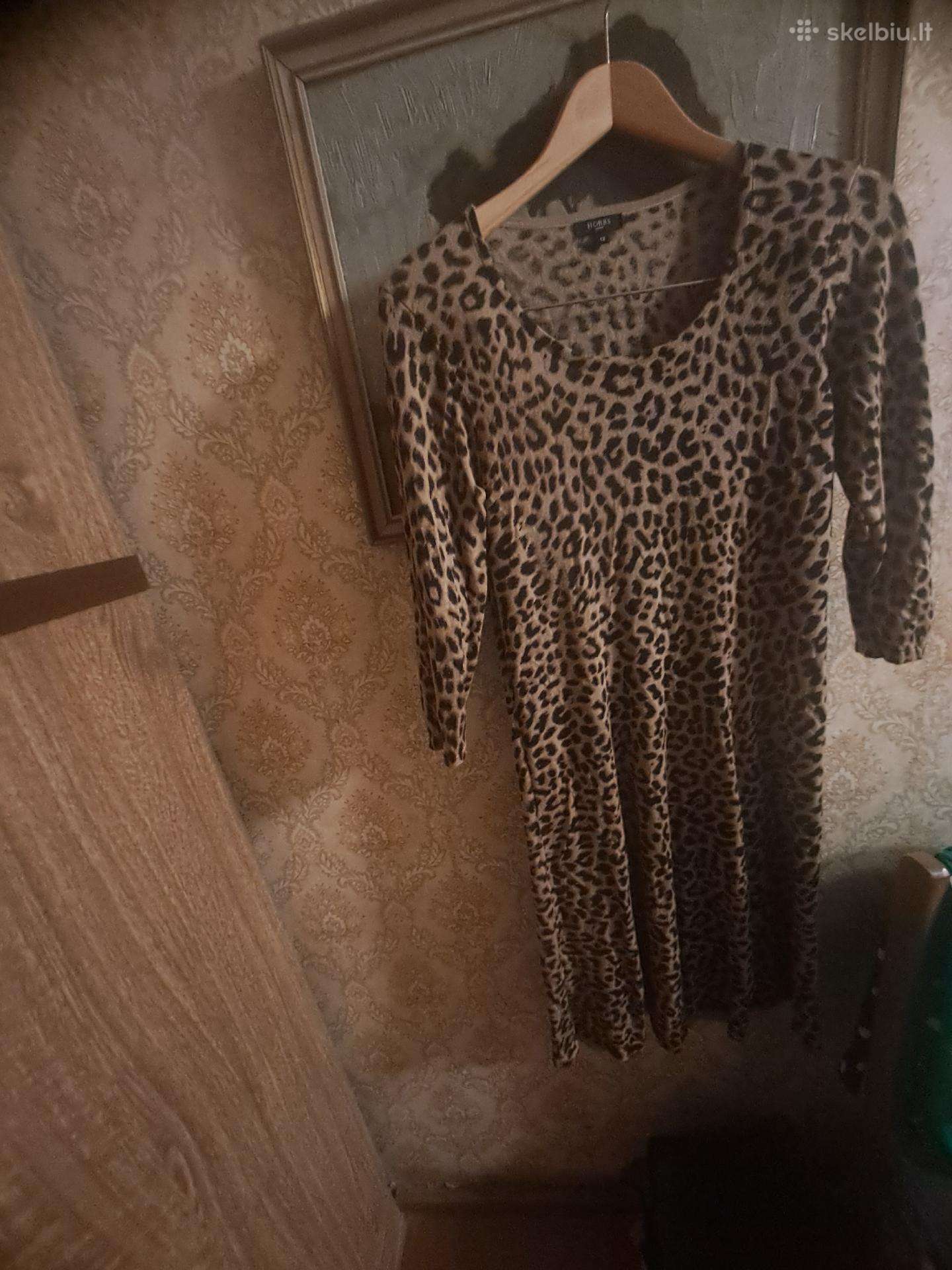 Suknelė leopardinė iš vilnos