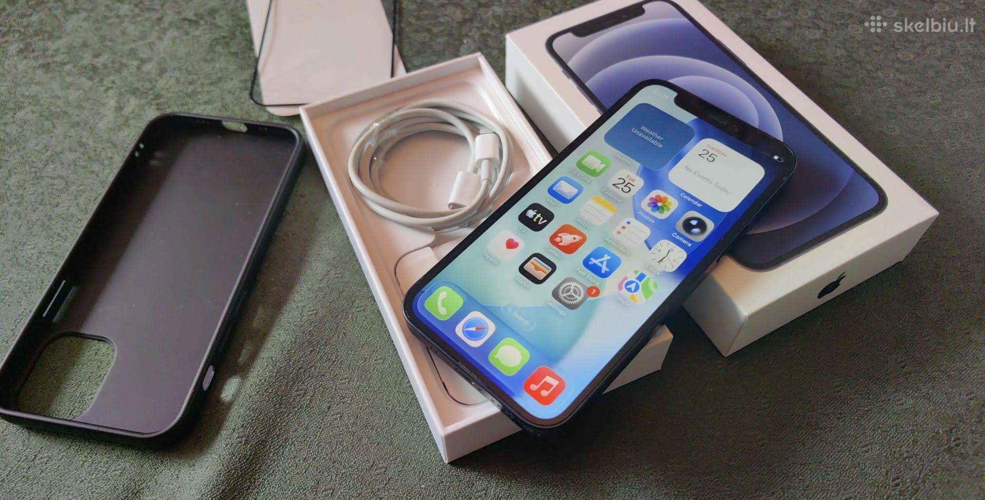 Apple iPhone 12 mini 128gb komplektas dezuteje
