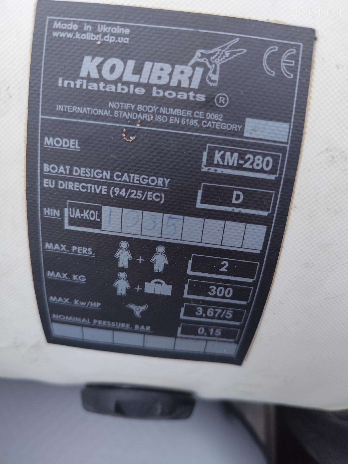 Kolibri, inflatable boats