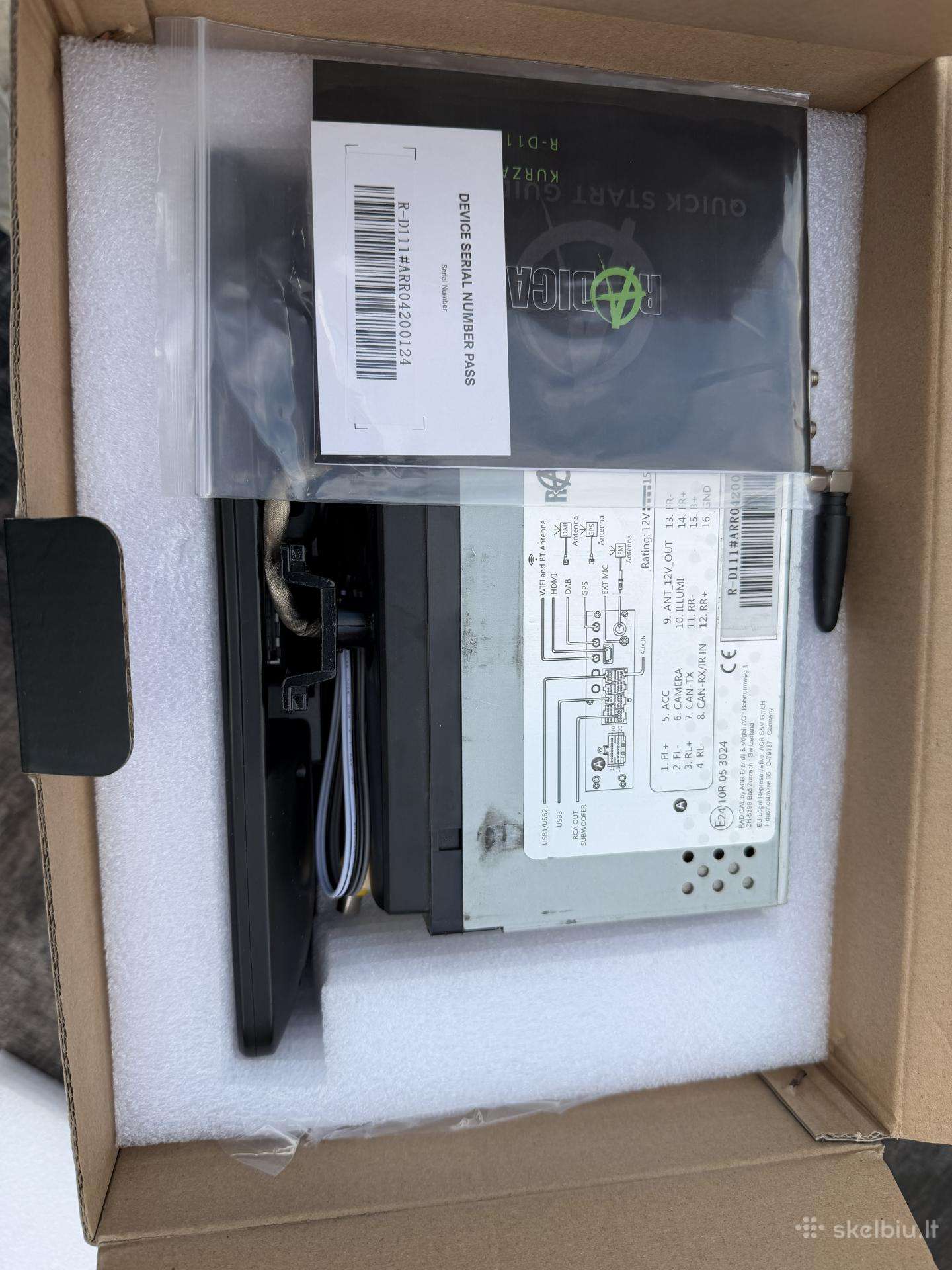 Multimedijos sistema su GPS navigacija Radical