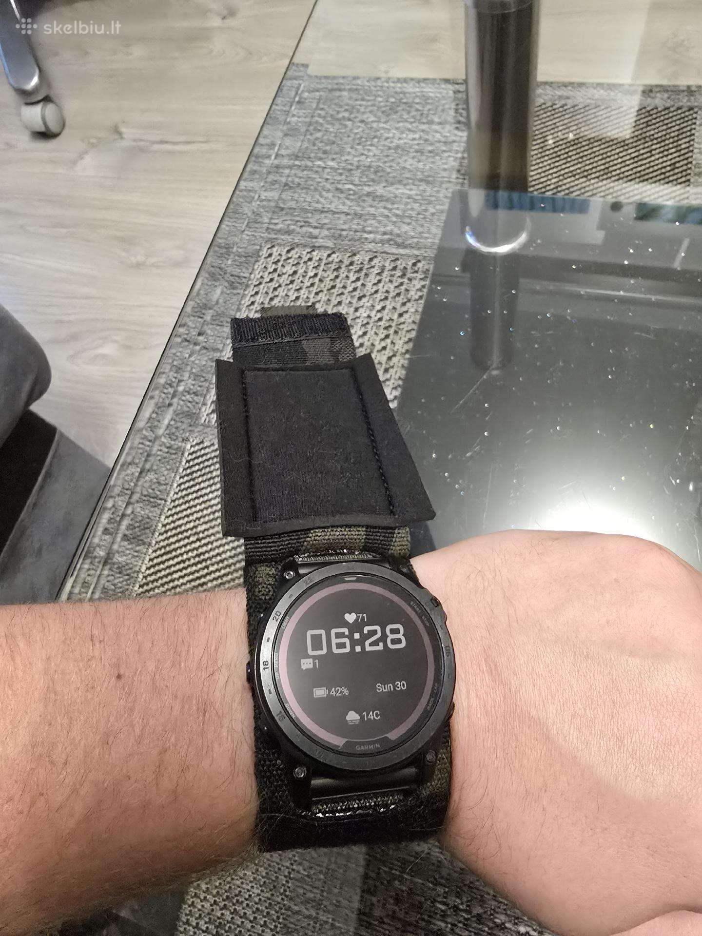 Garmin dirželis ant laikrodžio