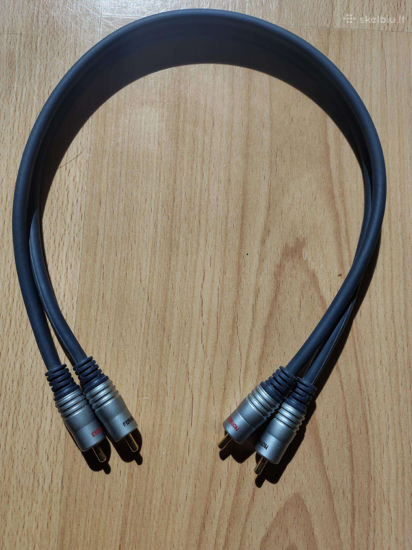 Rca garso kabelis,profigold 2xrca,ultraflex