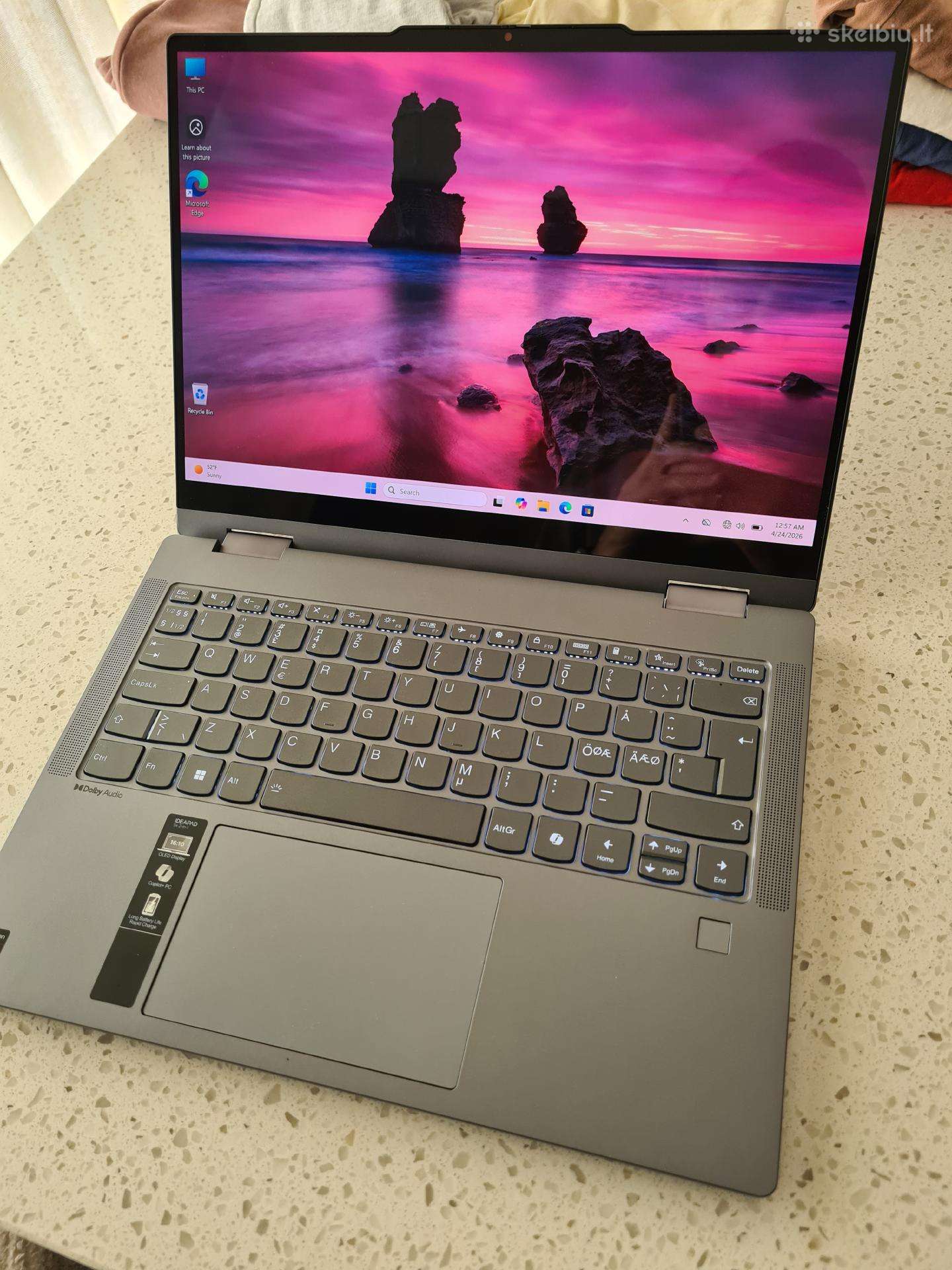 Lenovo 14 Oled touch, snapdragon x, 16gb/512gb
