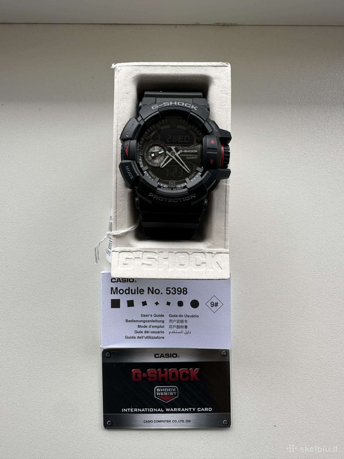 Casio G-shock Ga-400-1bdr vyriškas laikrodis