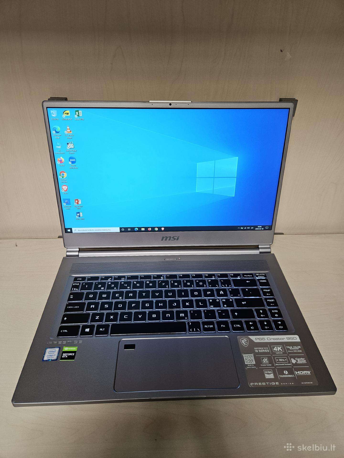 Msi Prestige/i7-9750h/16r/1tb SSD/gtx1660/15.6"
