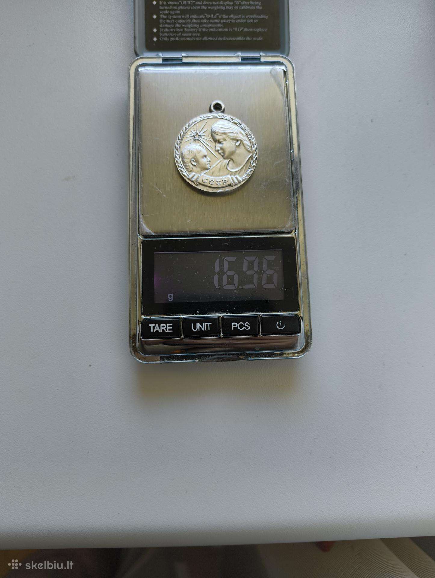 CcCCCP Medalis Sidabras 925.originalus.zr. foto. M