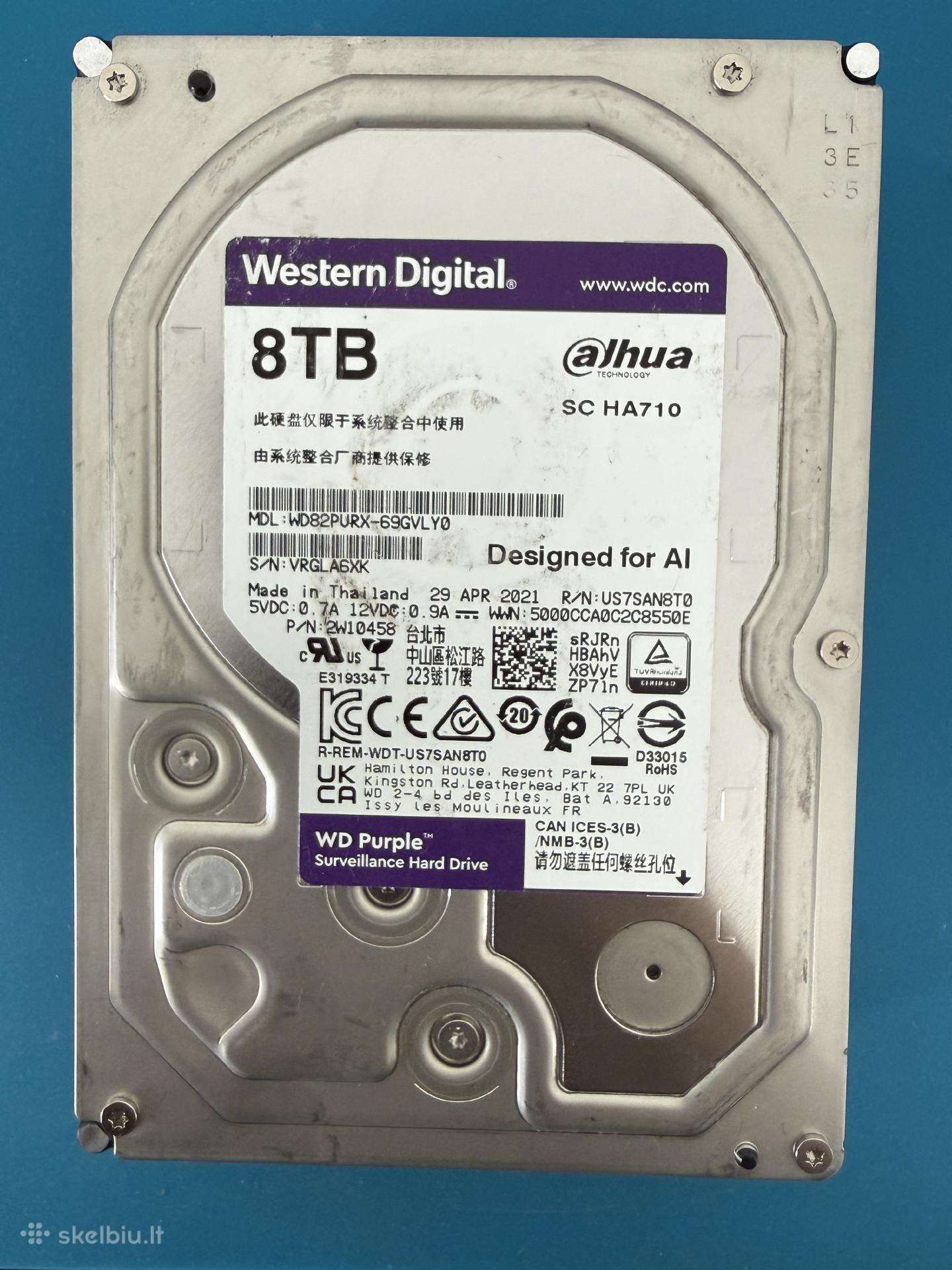 Western Digital Wd Purple 8 TB HDD – Wd82purx