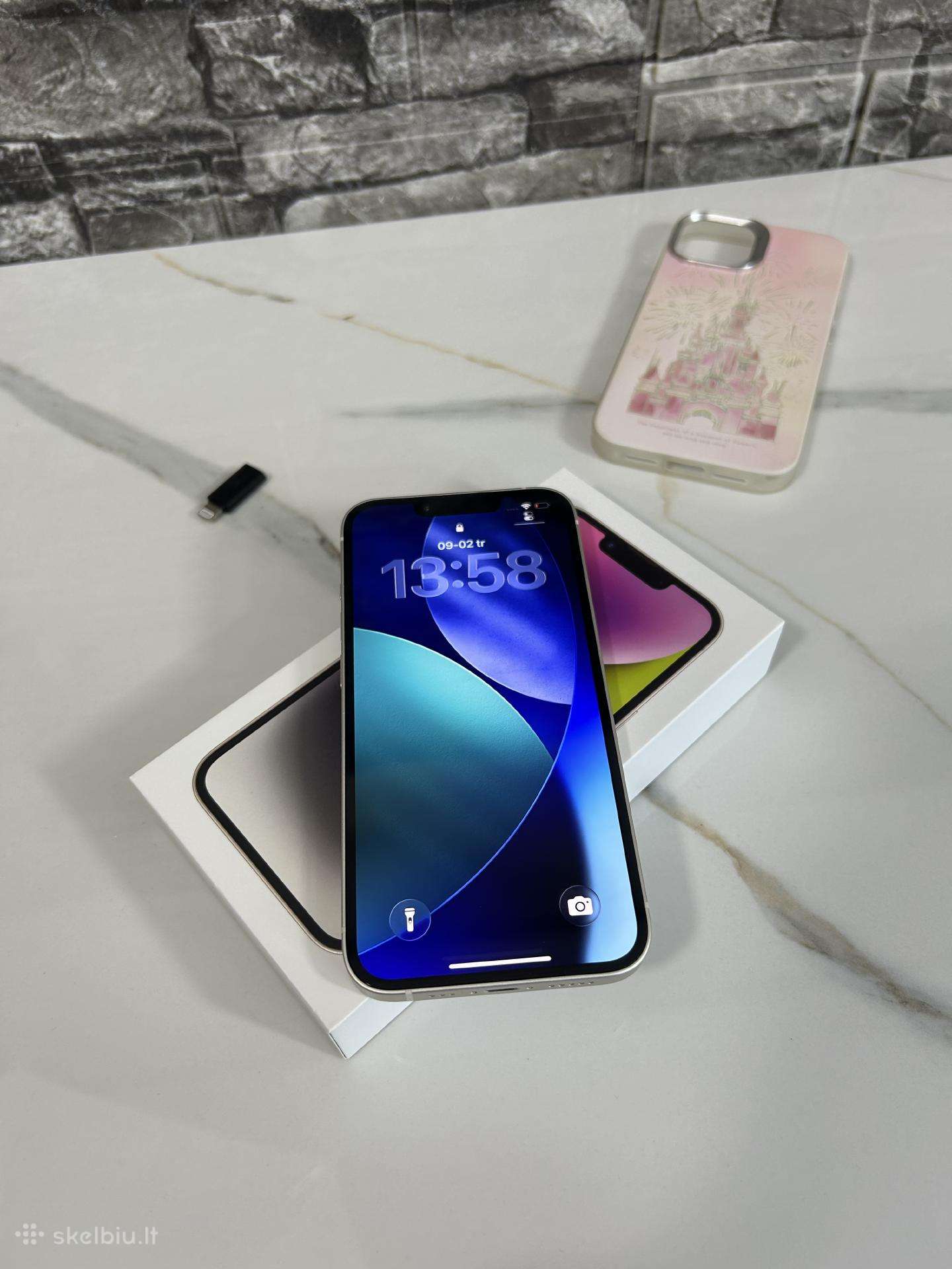 iPhone 14 white 128gb 85%