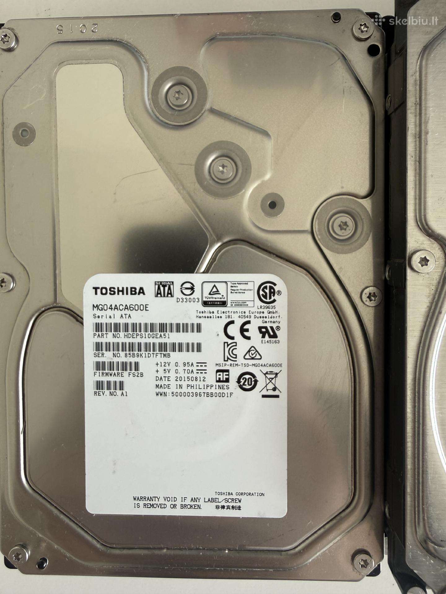 Toshiba Mg04aca600e 6tb HDD Cmr Enterprise – 100%