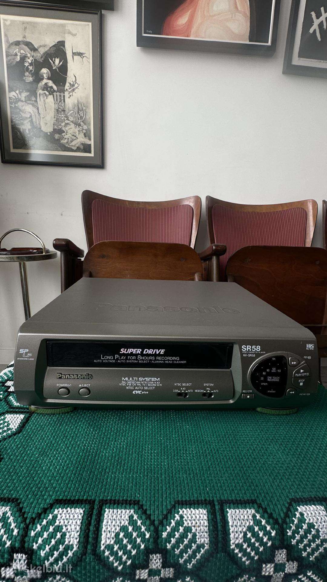 Panasonic Nvsr58 Multi-system Vcr & remote