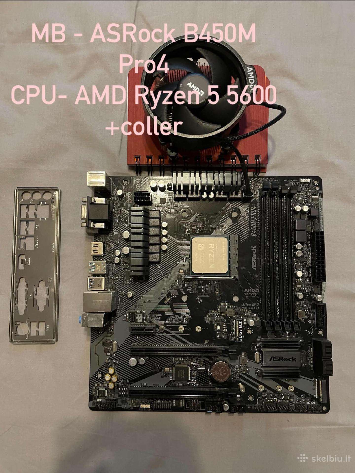 MB + Cpu + coller komplektas