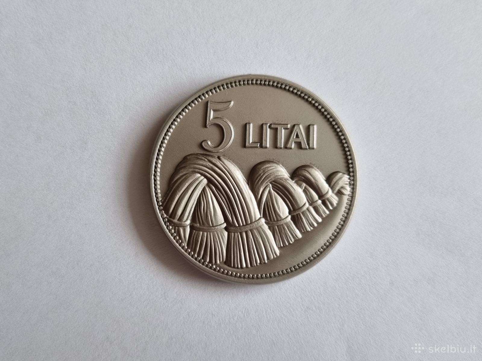 5 Litai 1924m bandyminė moneta nebuvo išleista.