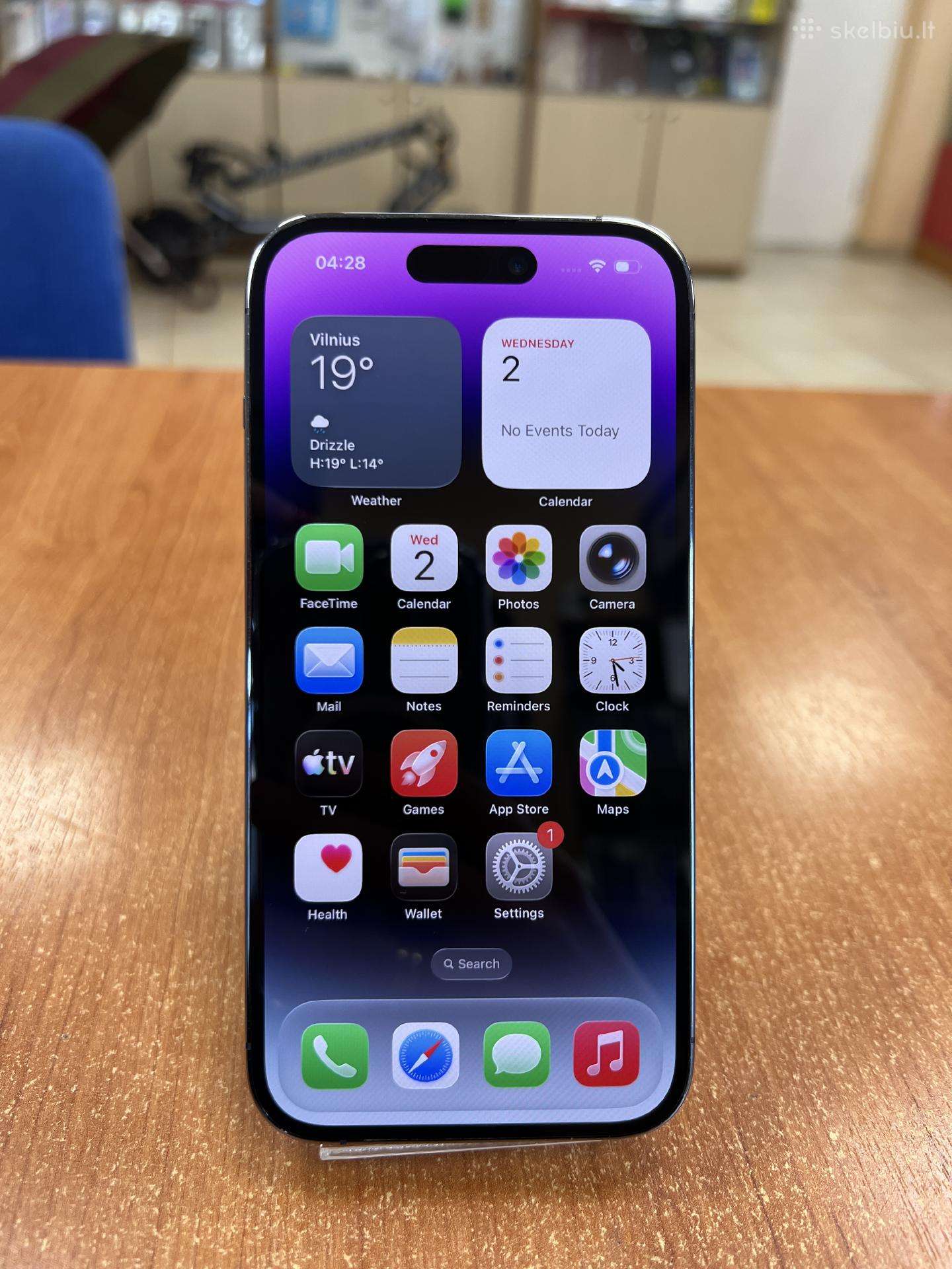 Apple iPhone 14 Pro 128 GB (Naudotas)