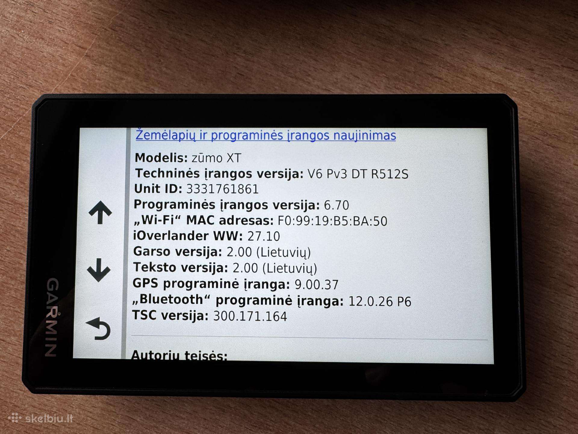 Motociklinis navigatorius Garmin Zumo XT