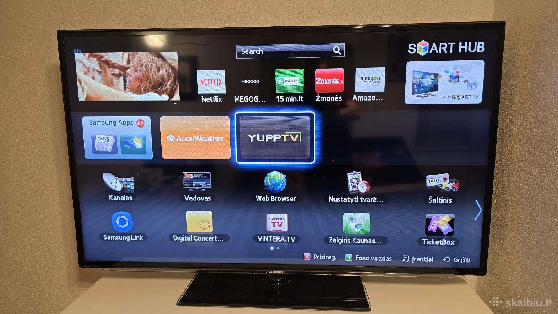 Parduodu didelį išmanų televizorių Samsung TV 55"