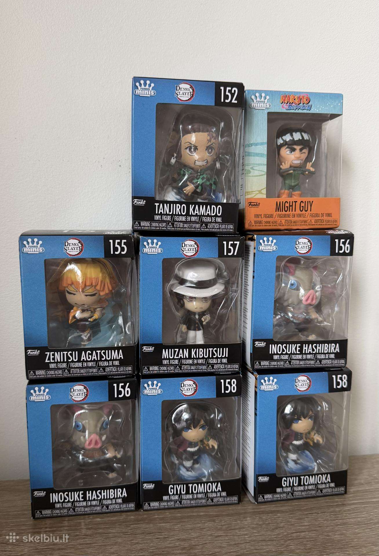 Funko minis - Demon Slayers ir Naruto
