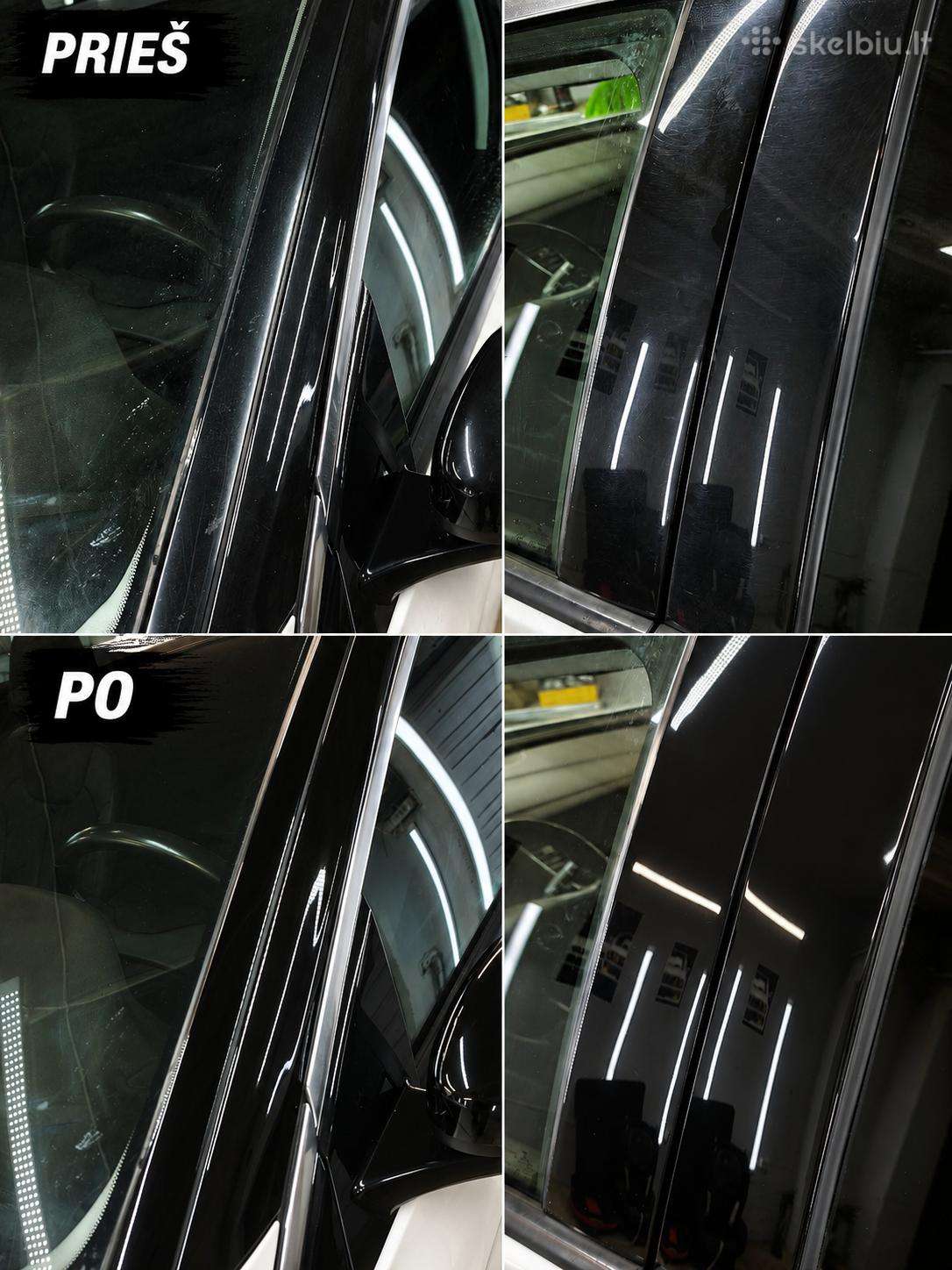 Auto poliravimas, žibintai, salonas
