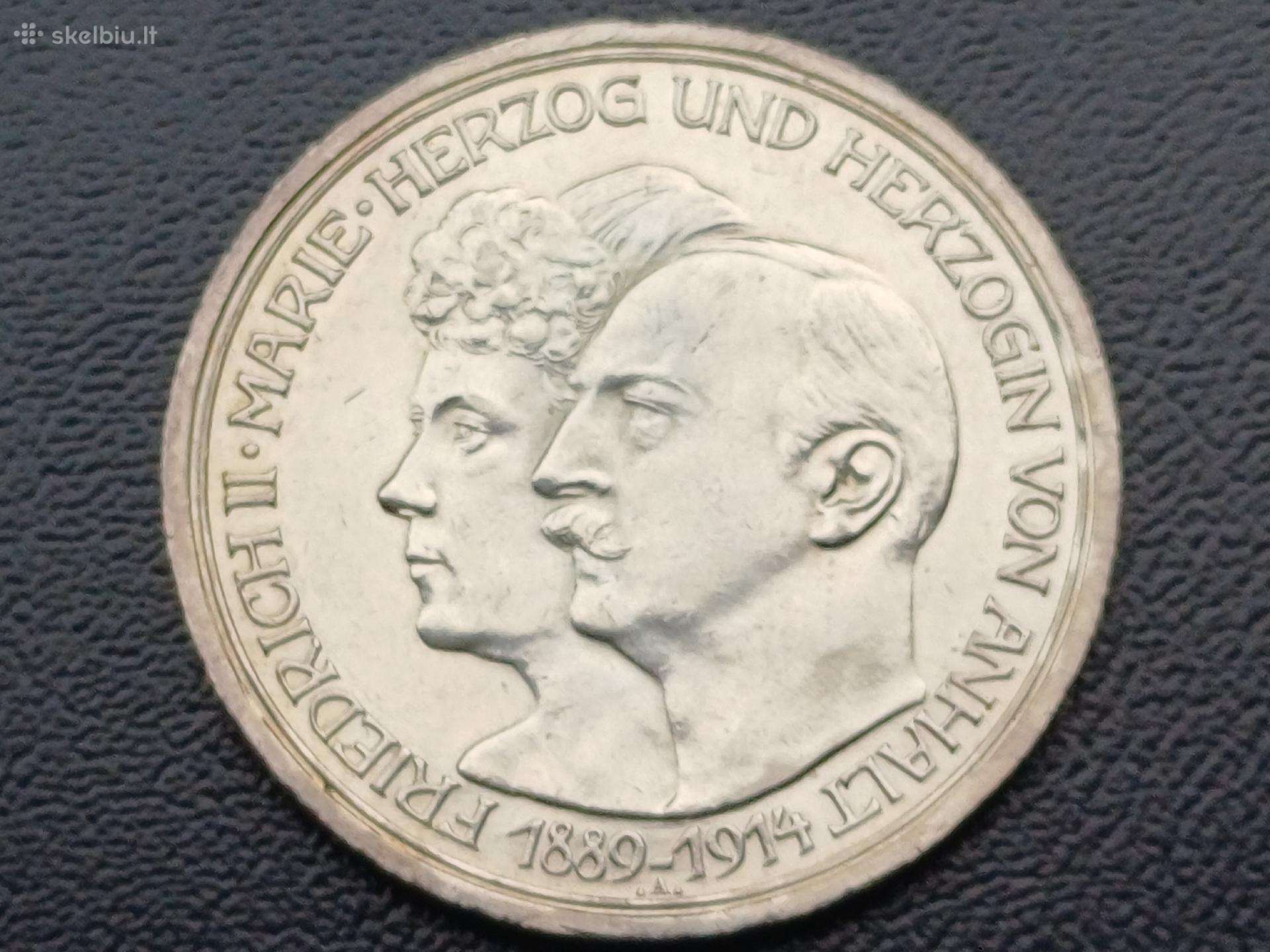 3 markes 1914m. sidabras 900