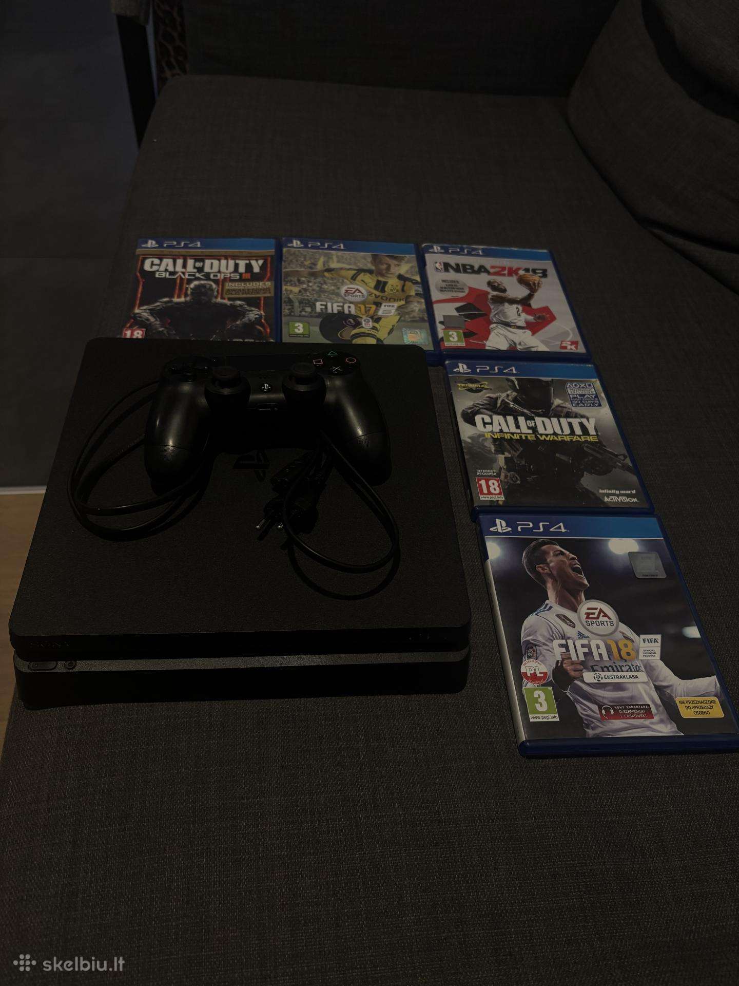 Ps4 Slim 500gb + 5 žaidimai