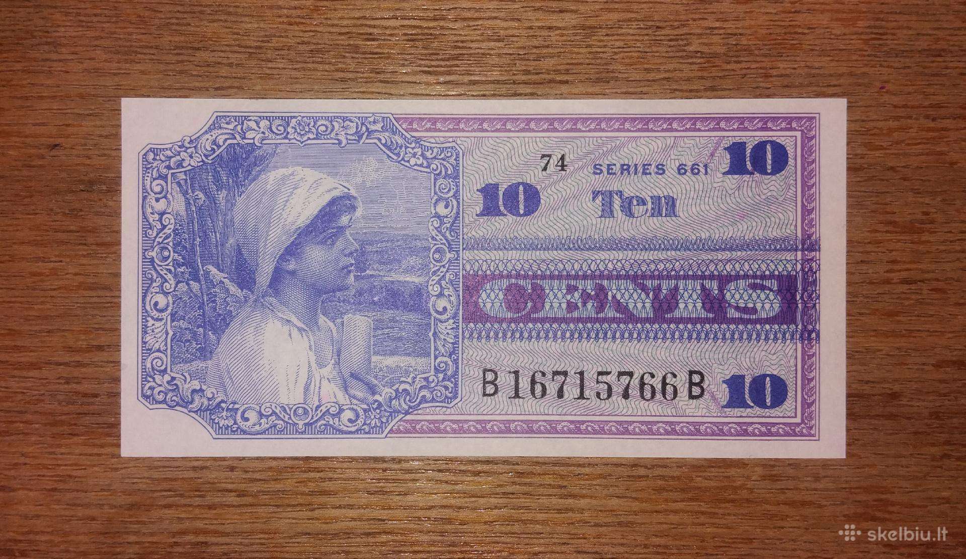 JAV 10 centu banknotas