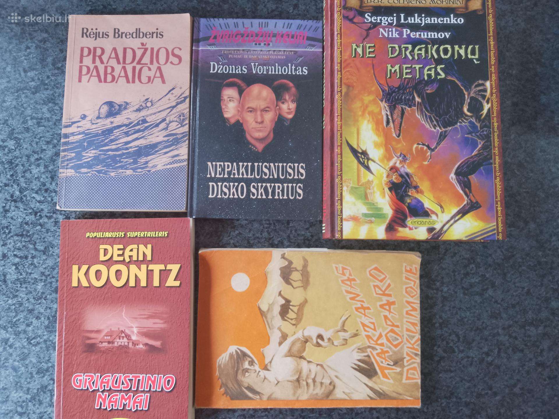 Fantastikos, nuotykiu knygos