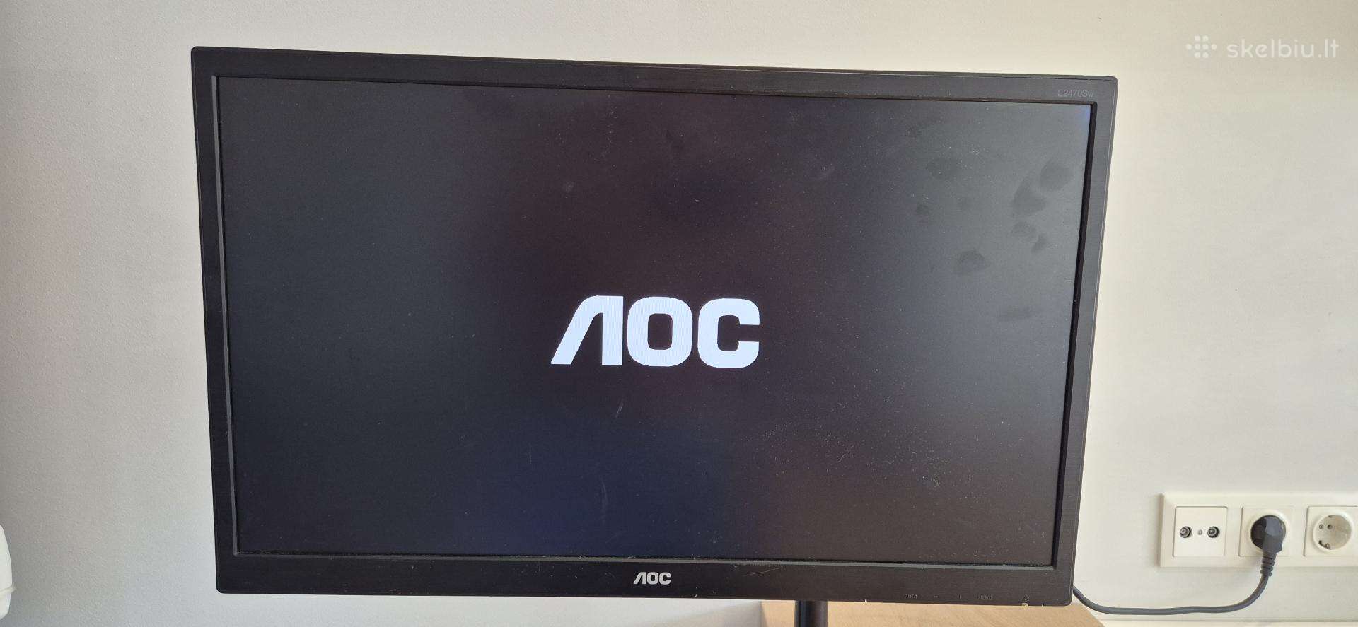 Monitoriusaoc24"(full HD,hdmi) su stalo laikikliu