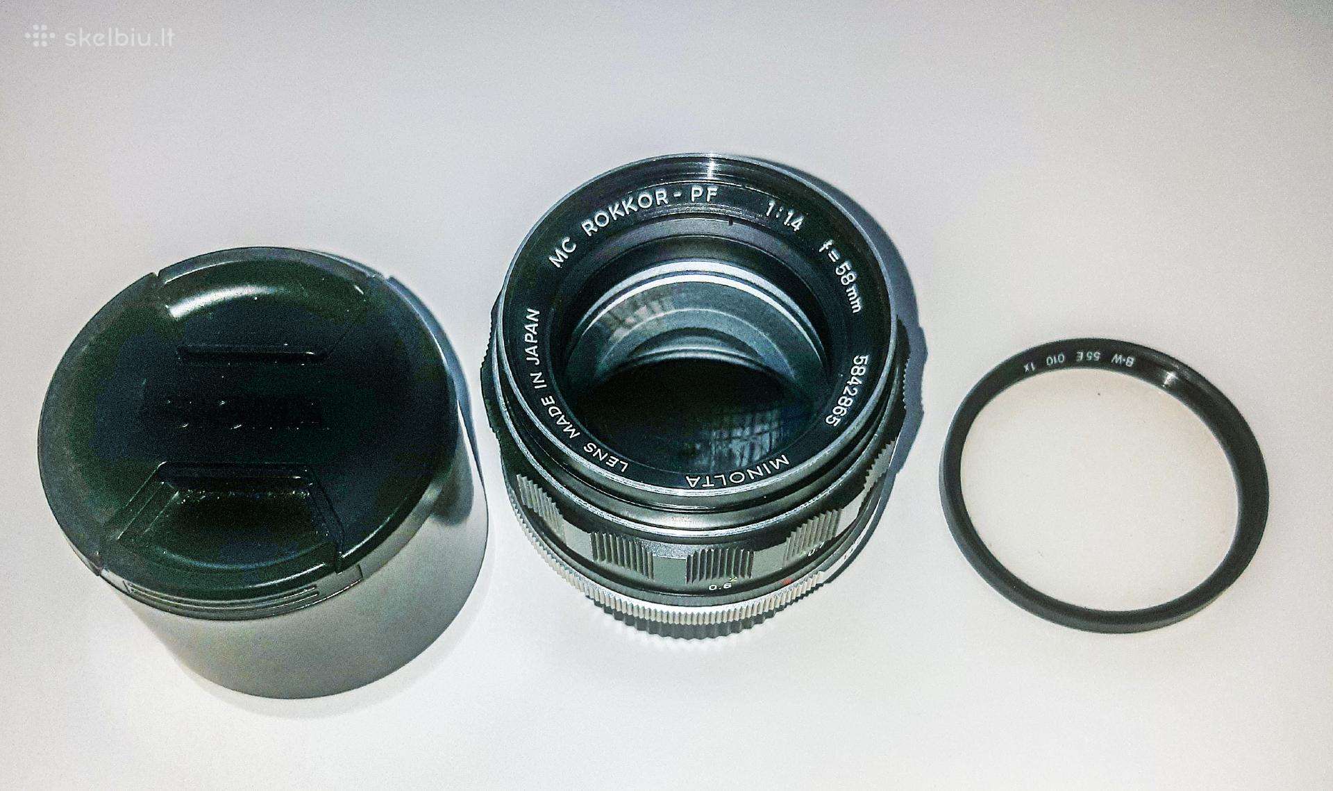 Minolta Md Lens Made In Japan Mc Rokkor-pf 1,4/58