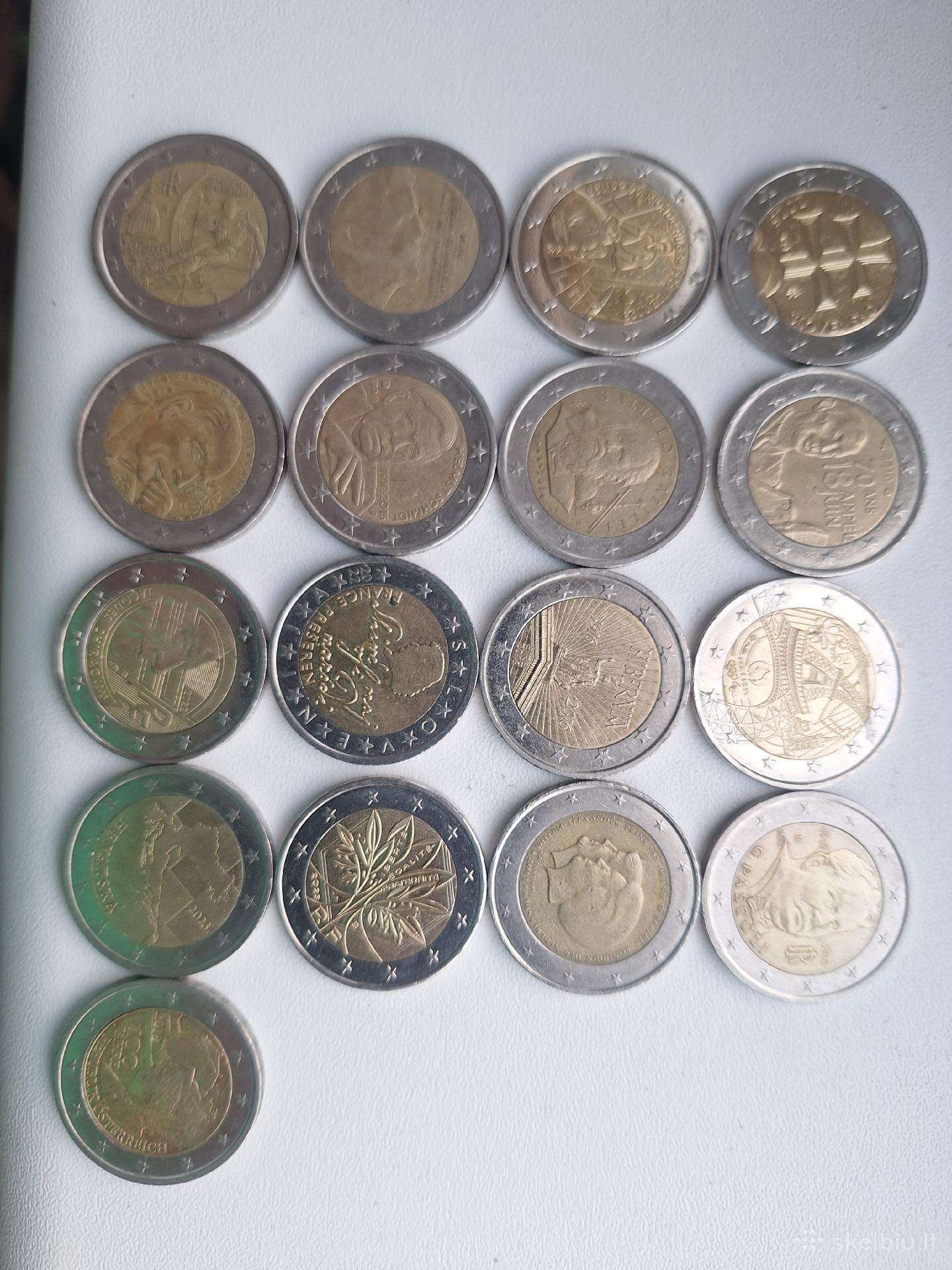 2 eurų monetos keičiu