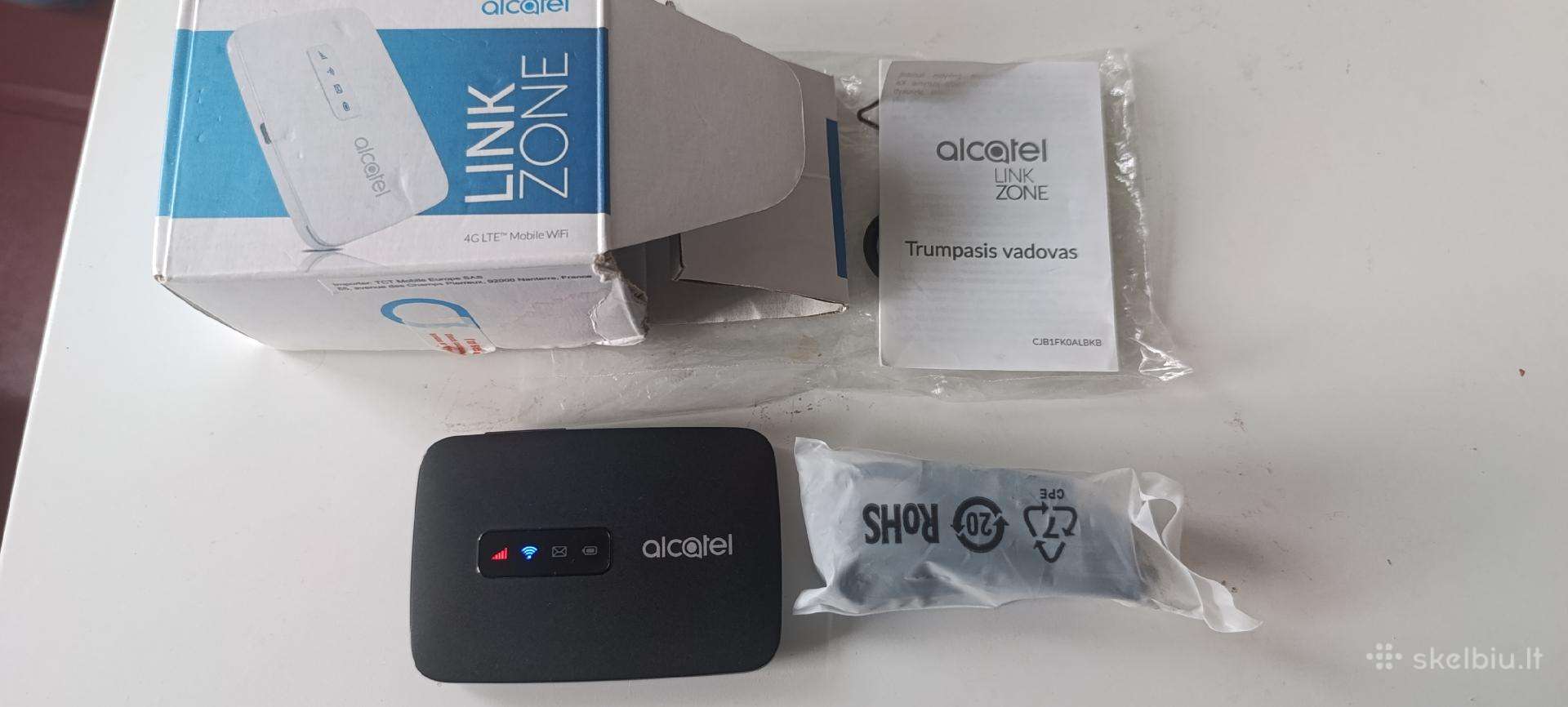 Naujas juodas Alcatel Mw40v 4G modemas