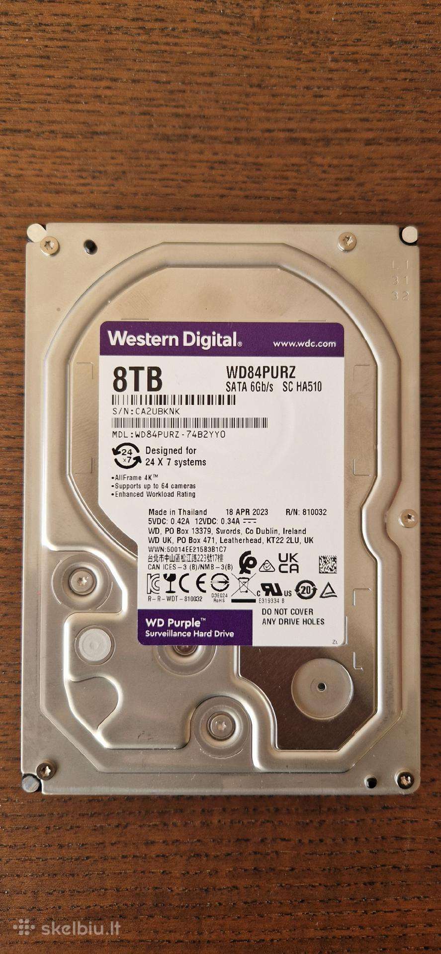 8tb diskas Wd