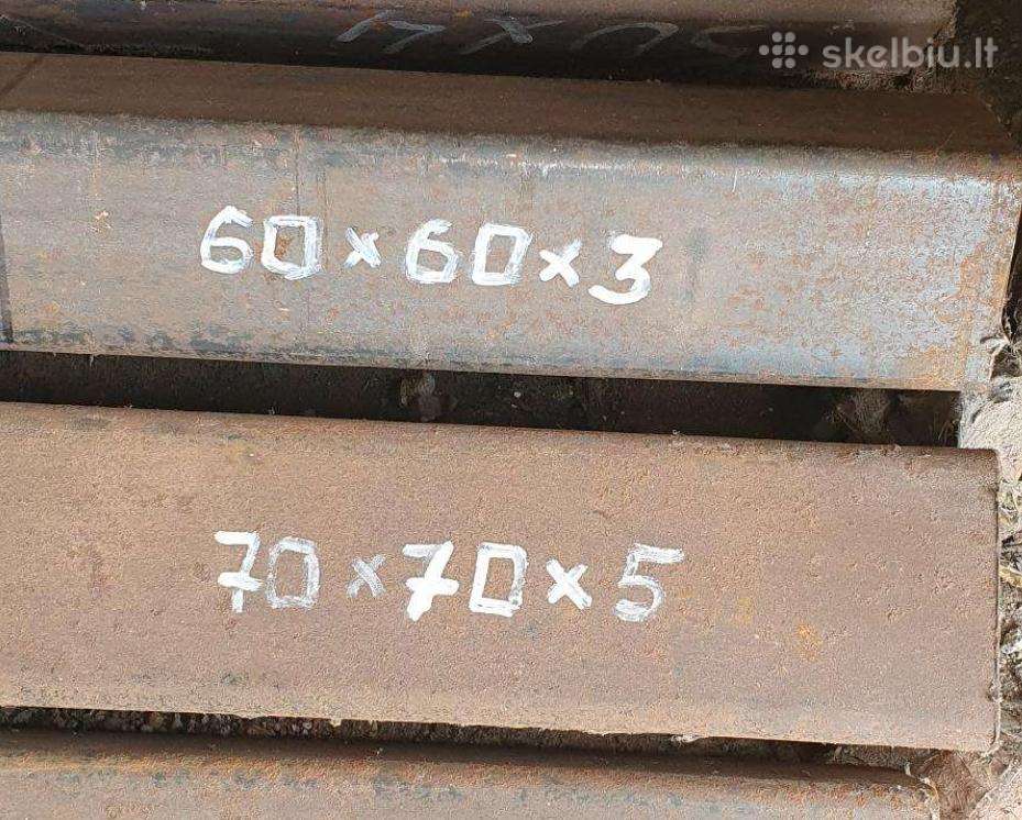 Kvadratinis vamzdis 60x60x3, 70x70x5