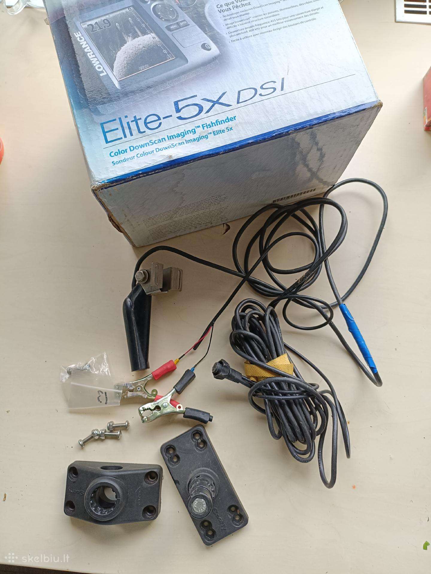 Parduodamas eholoto sonaras Lovrance Elite-5 Xdsi