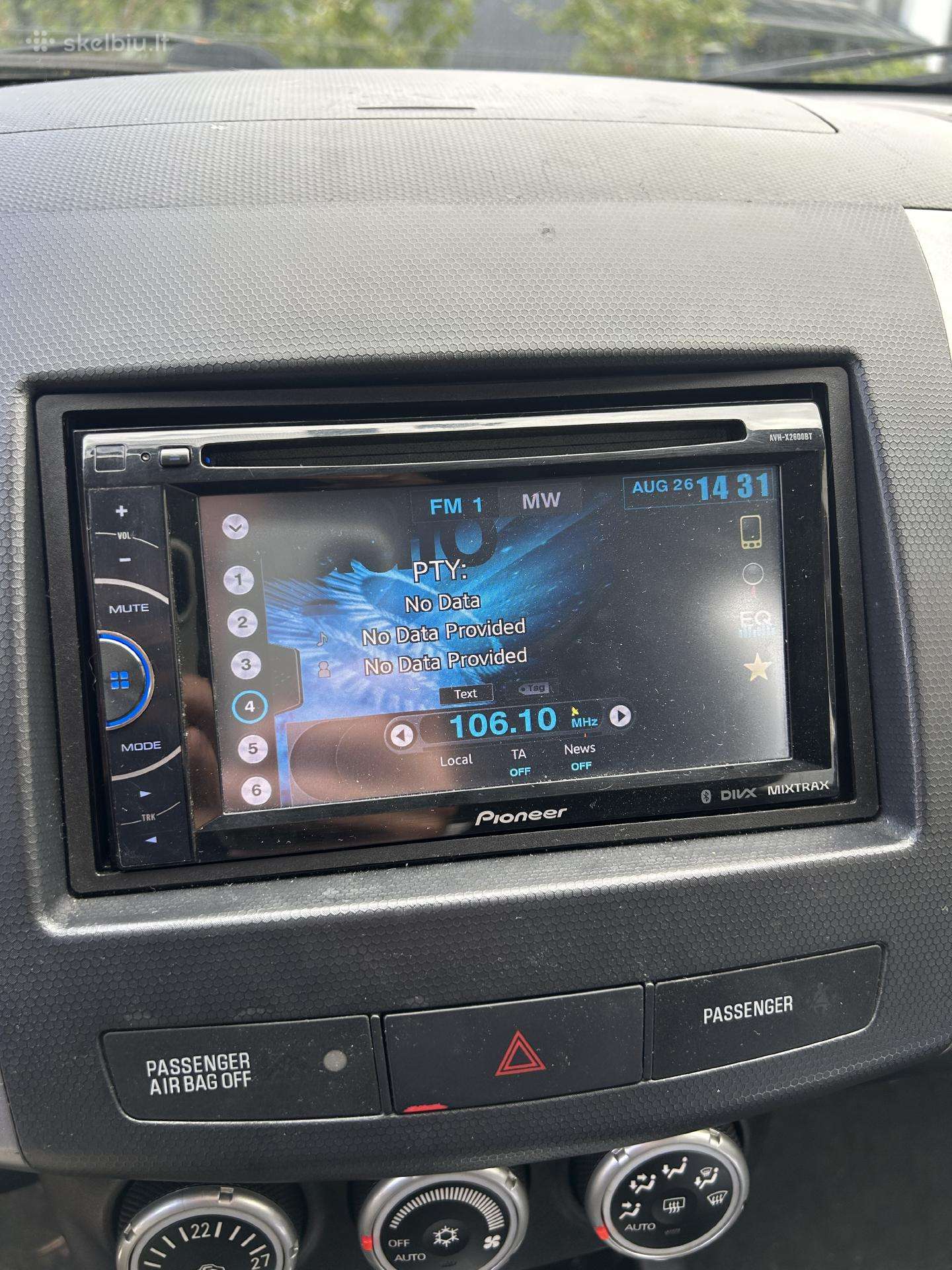 Pioneer Avh-x2600bt