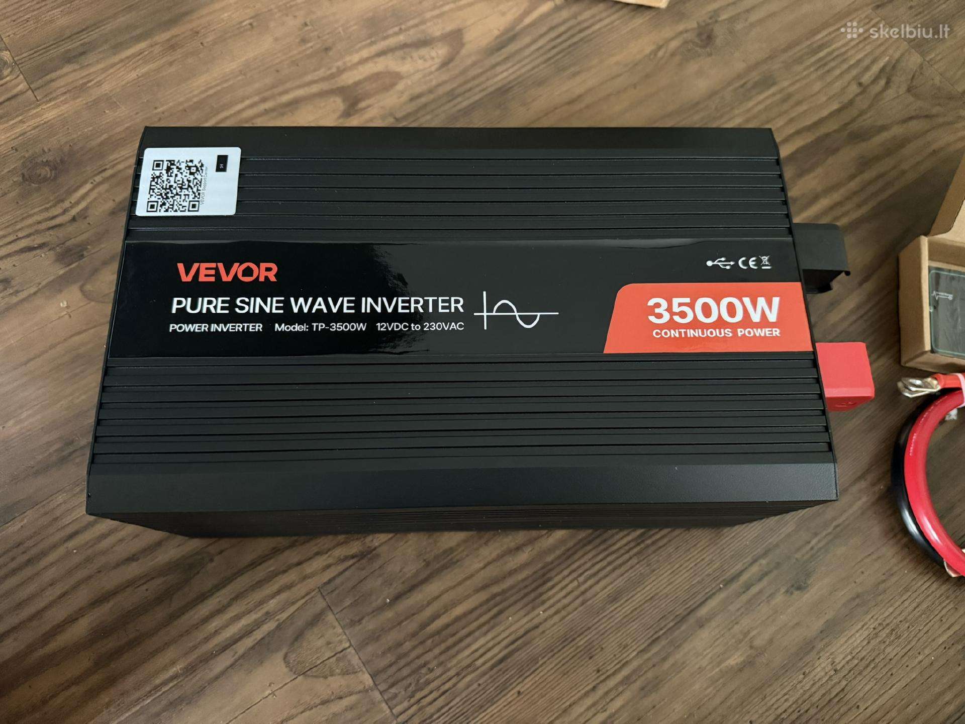 Įtampos keitiklis inverteris C 12v Ac 230v, 3500w