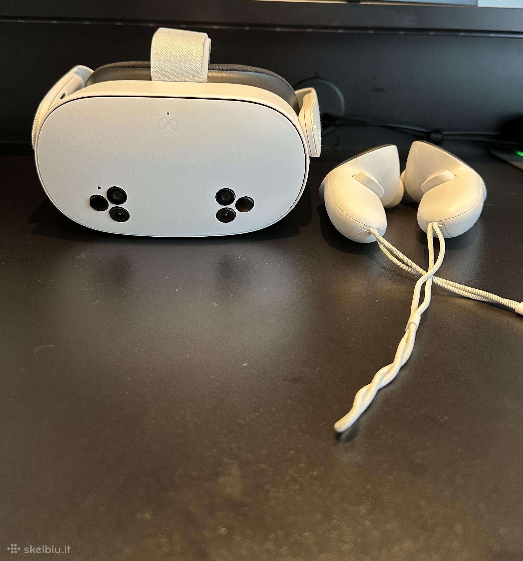 Meta Quest 3s Vr akiniai su priedais.kaina 350eur