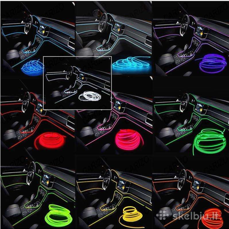LED aplinkos apšvietimo juosta automobiliui namams