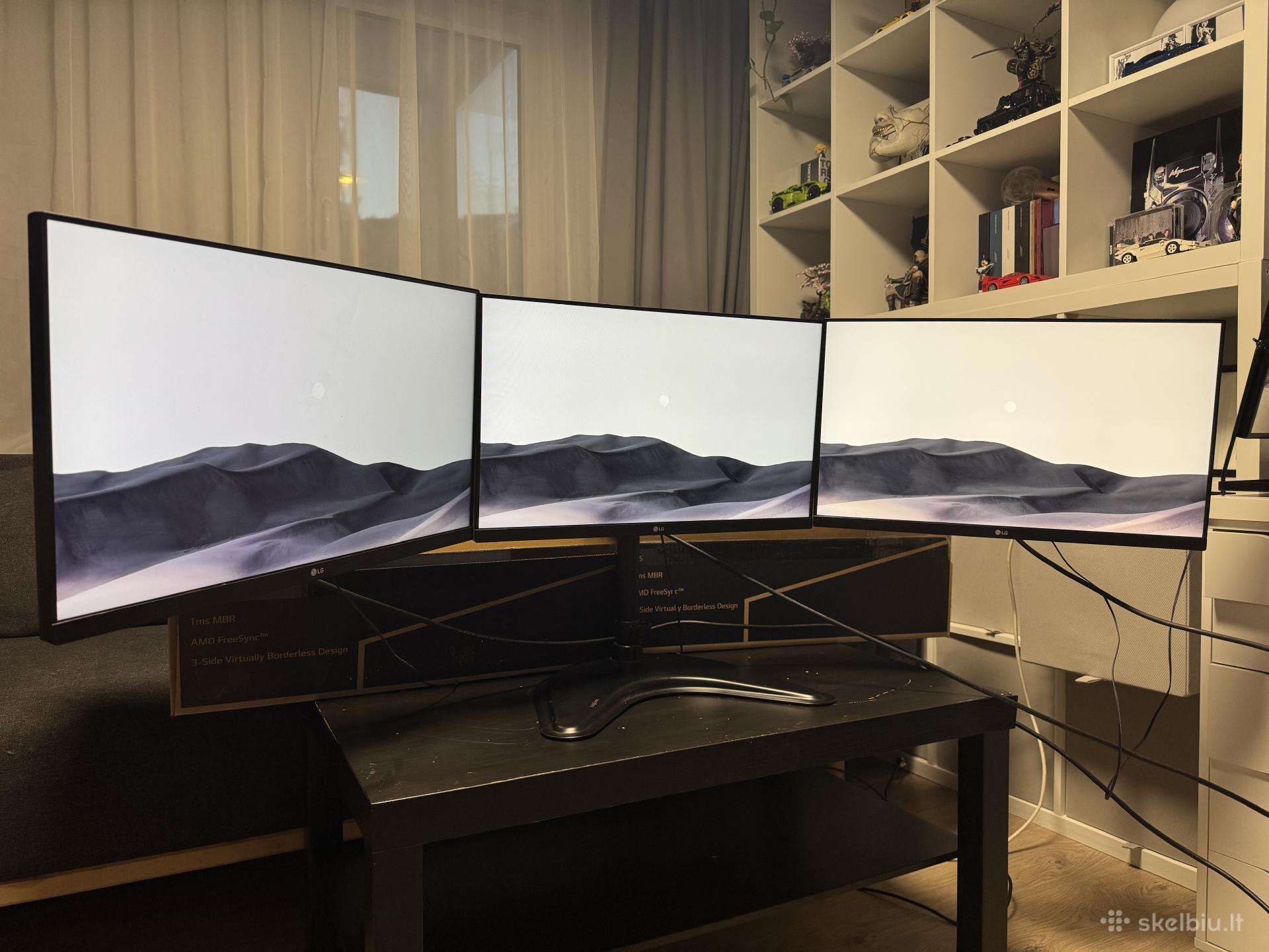 LG Gaming Ips 24" 24mp60g-b Monitors + Stand