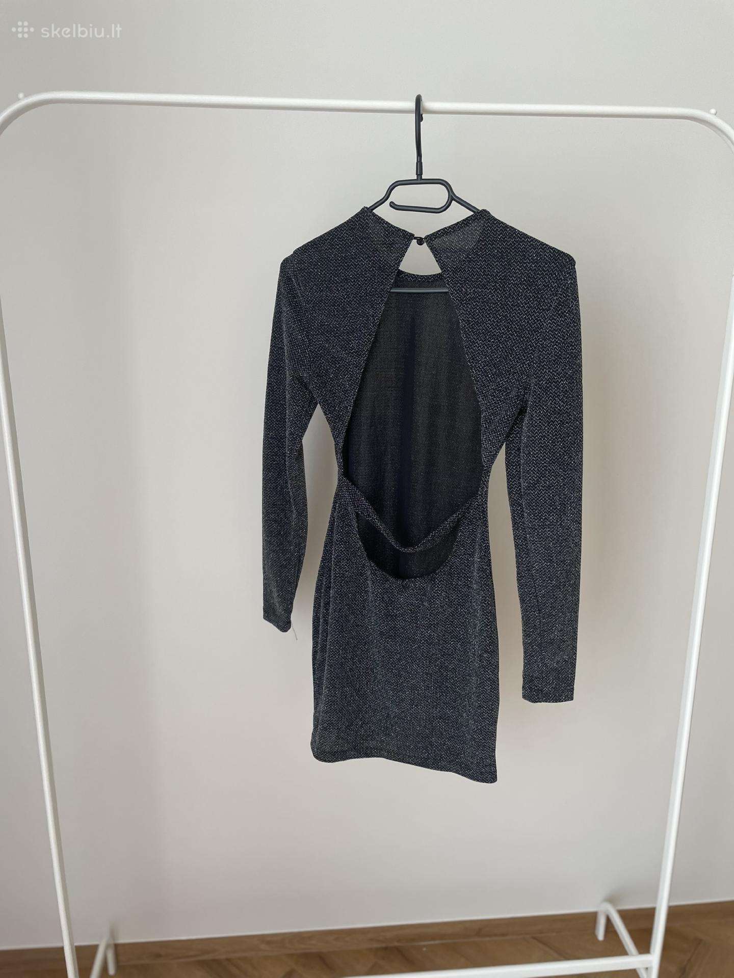 Shein blizgi mini suknelė atvira nugara