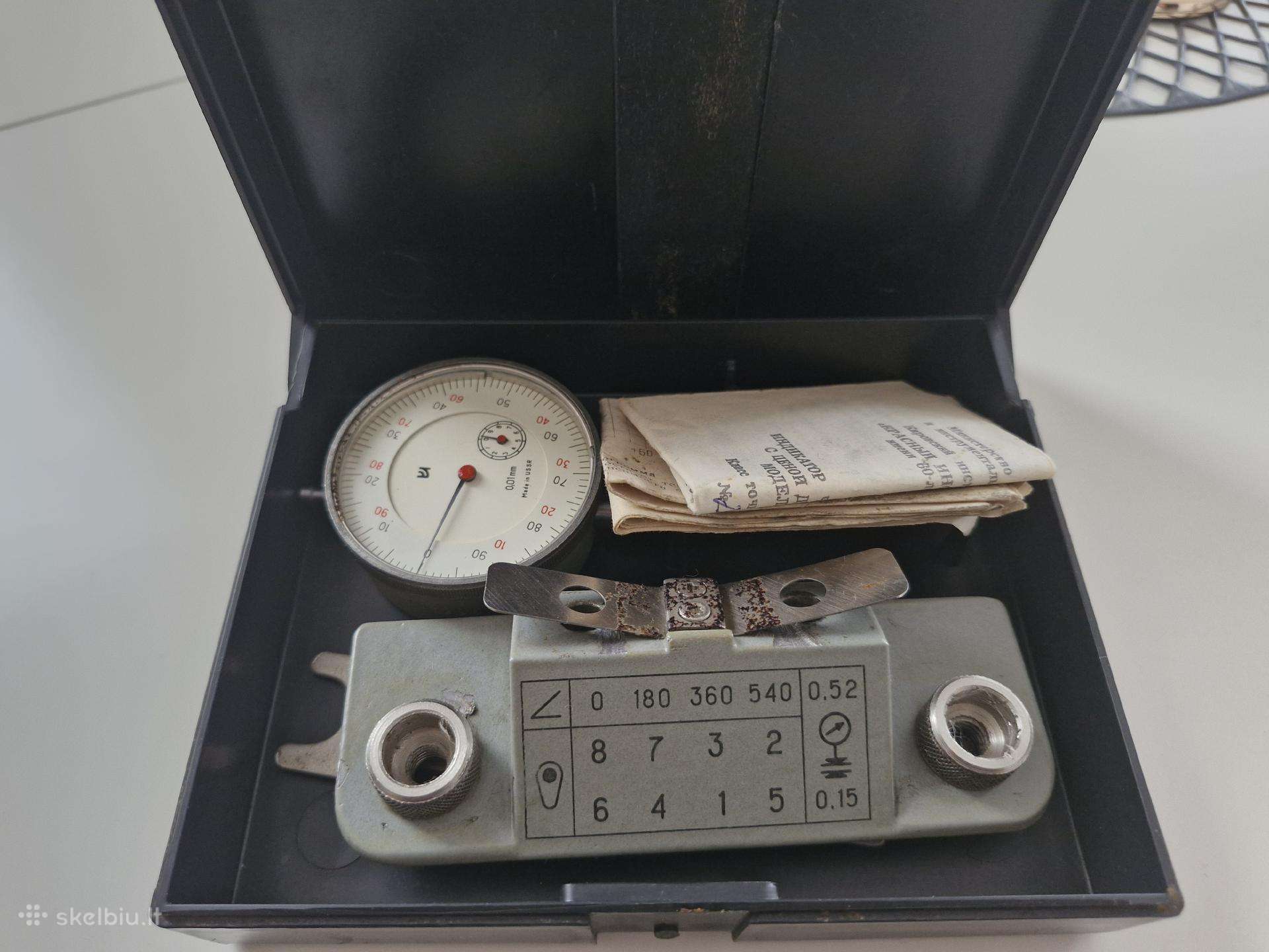 Sovietinis prietaisas nuokrypių matavimui Ič 10mn