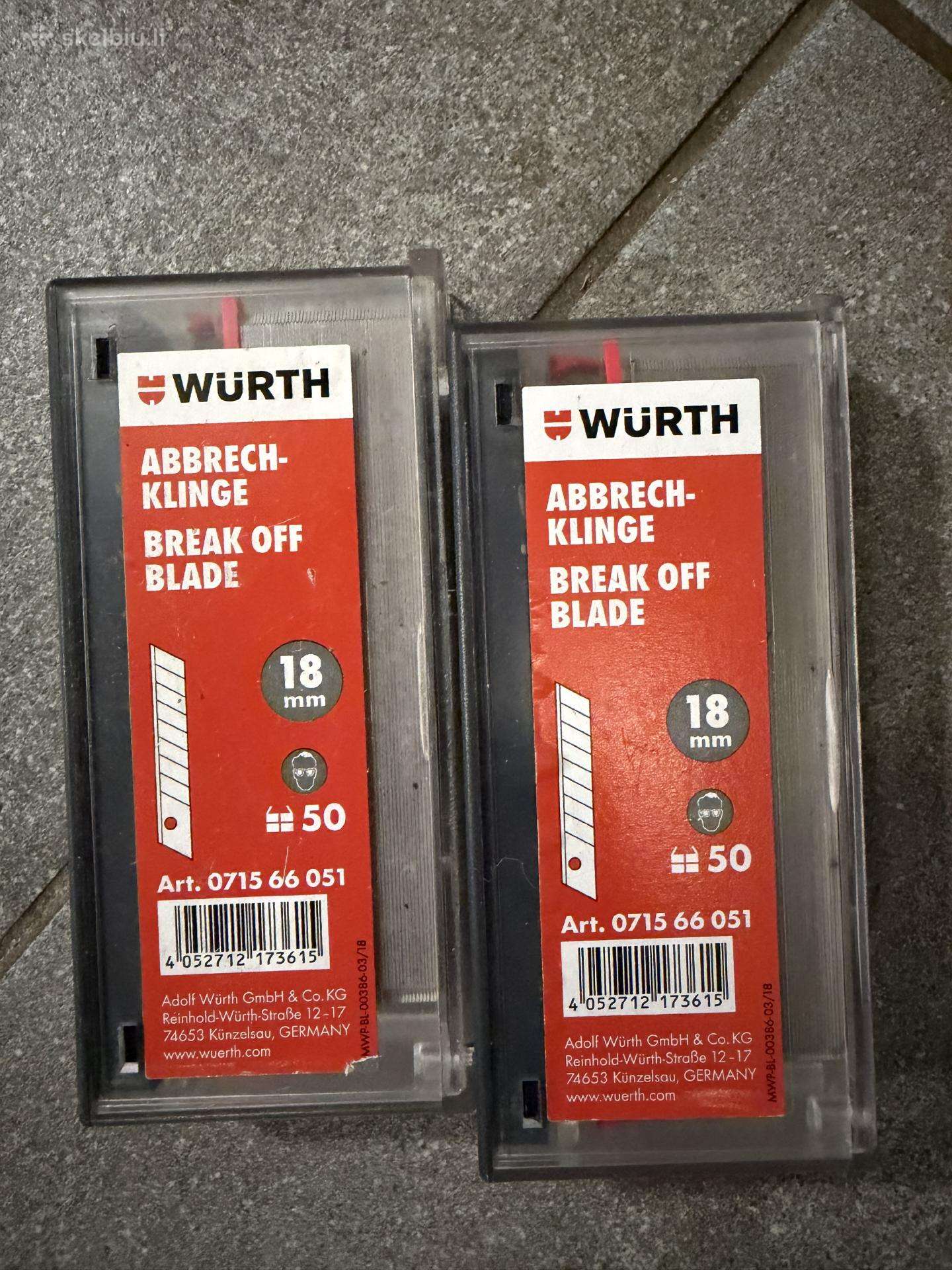 Wurth peiliukai