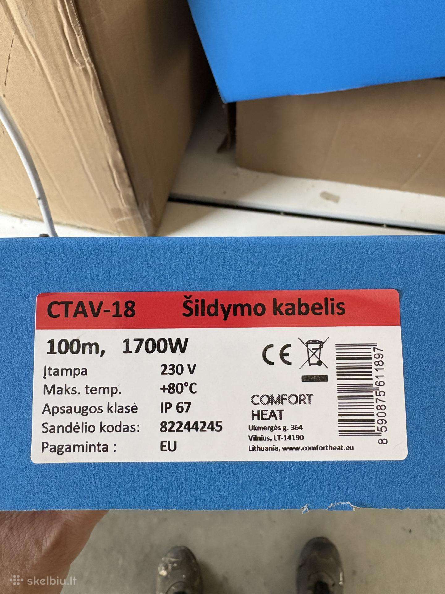 Šildymo Kabelis ir reguliatorius