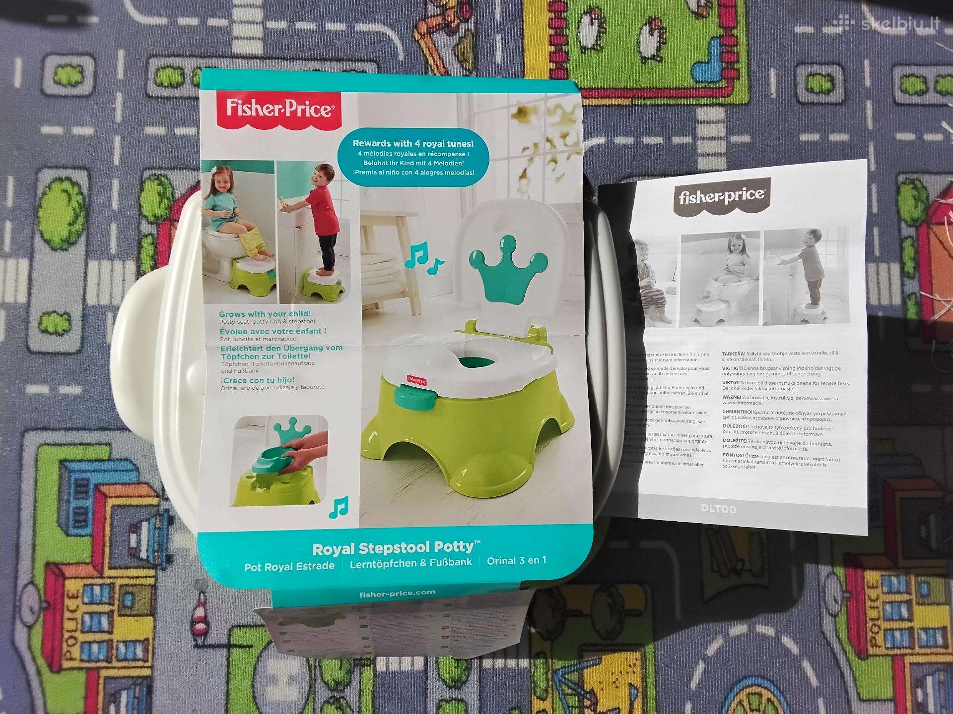 Vaikiškas naktipuodis Fisher Price 3in1