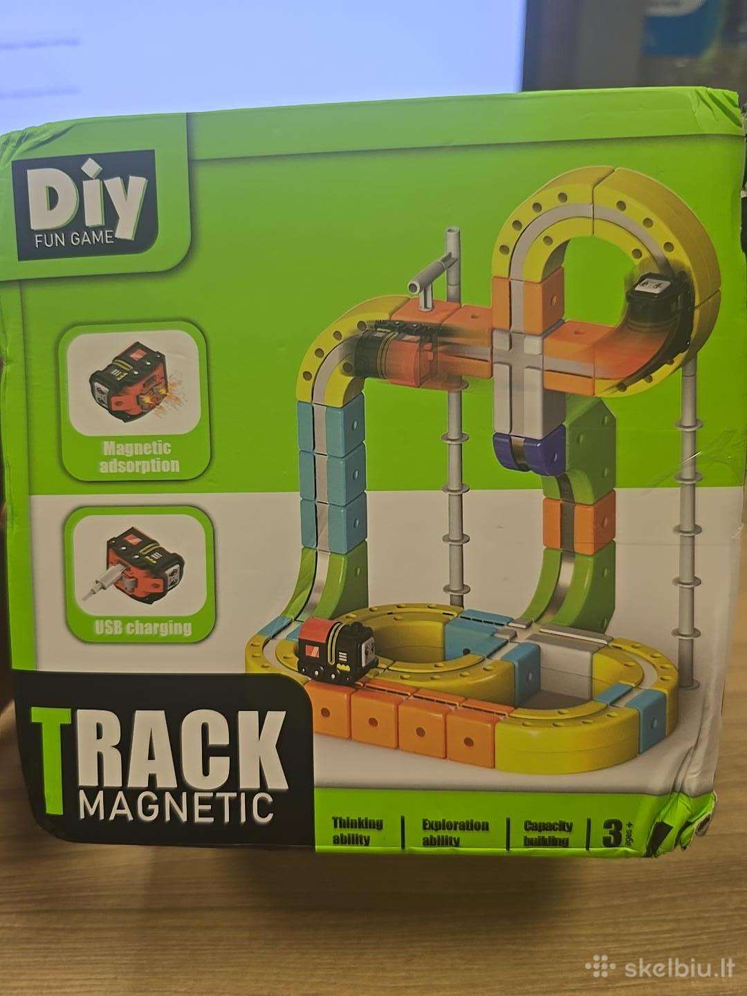 Magnetinė konstruktoriaus trasa 105 dalių su Usb