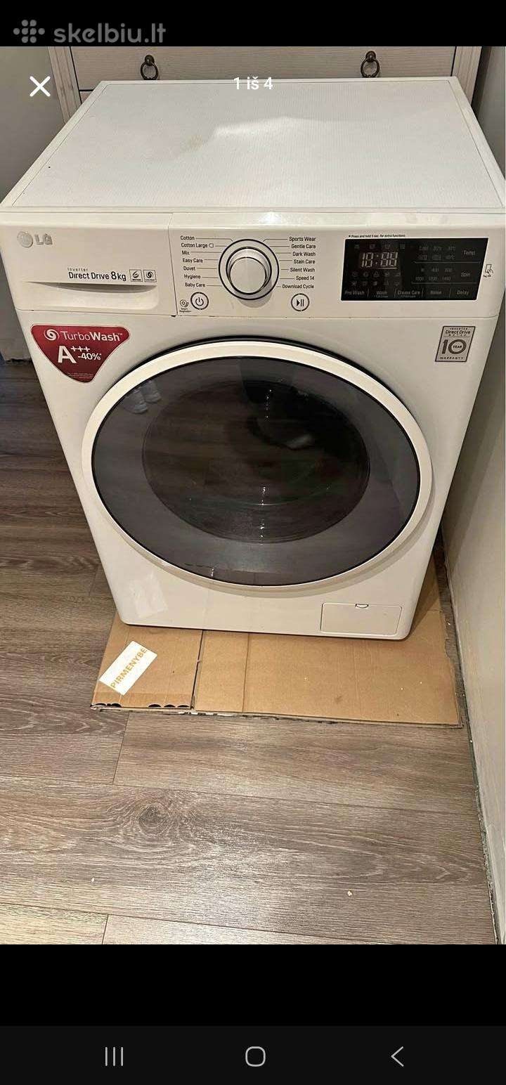 LG skalbimo mašina, 8kg, tvarkinga, galiu atvezti.